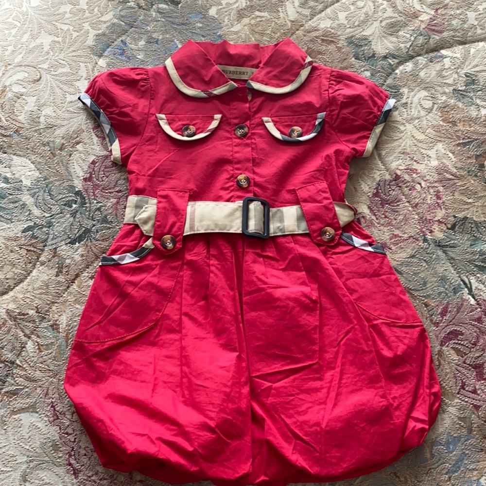 Girls Authentic Burberry dress